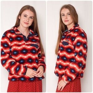 New! Patagonia Synchilla Snap-T Printed Fleece Pull Over Aztec ❤️ Small